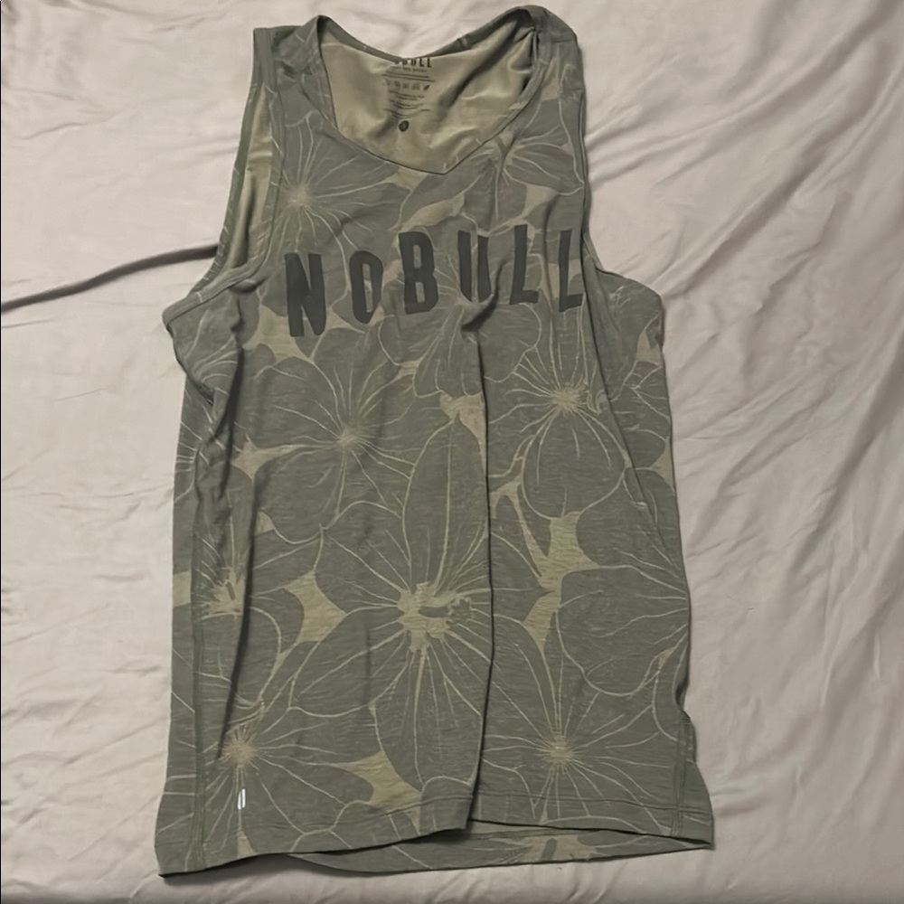 NOBULL Green Relaxed Graphic Tank Top